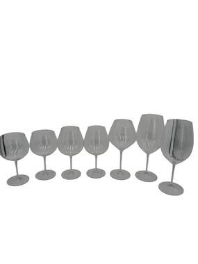 Riedel Set of 7 Crystal Wine Glasses